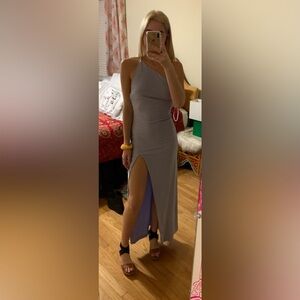 Formal Gown with slit light purple